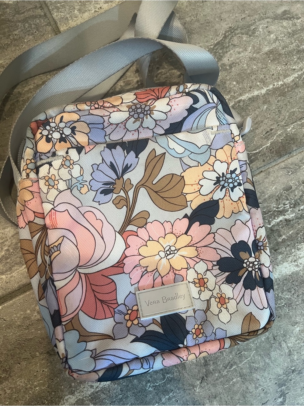 Vera Bradley Floral Crossbody Bag Aloha Blooms Pattern